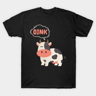 cow says oink T-Shirt